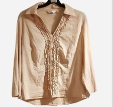 Genuine Y2K Next Beige Ruffle