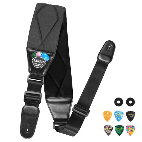 Lekato wide guitar straps - 3.5",