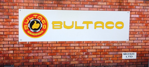 Bultaco banner motorcycle - bultaco,