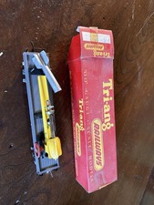 Tri-ang Railways Operating Crane Rocket Wagon Yellow Jib 00 Gauge Vintage Boxed
