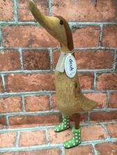 Dcuk  Ducklet Duck - Sharon  - Green & White Spotty  Welly Boots