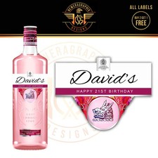 PERSONALISED PINK GIN BOTTLE