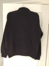 PAUL JAMES Navy Turtle Neck Cotton Sweater / Jumper - size XL