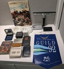 cigarette case lighter Collectables Jewellery  Leather Holder Old Household Item