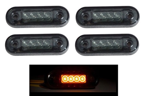 Set pcs white smoked lens - set,