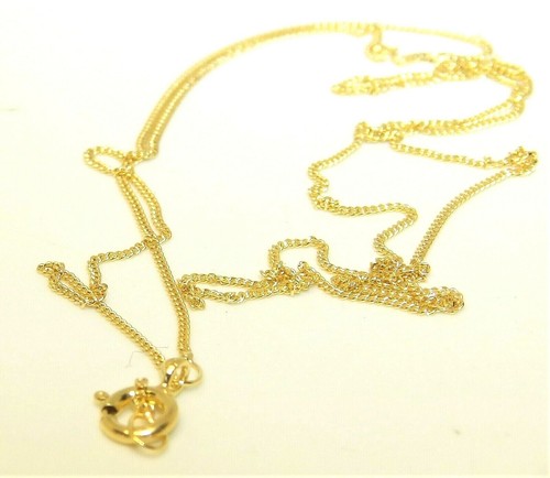 9ct gold chain inch - gold,
