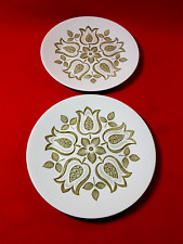 Vintage J & G MEAKIN - Tulip Time : 2 x Salad Plates : 23cm dia : VGC