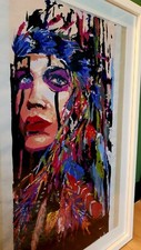 oil painting in frame