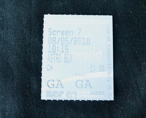 Old cinema movie - old, ticket