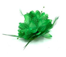 Flower Feather Fascinator Bead