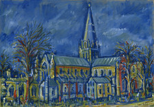 Chichester Cathedral , Oil on