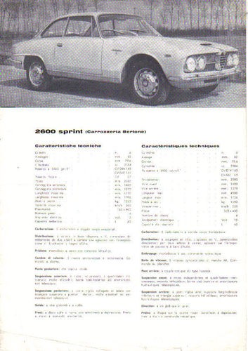 Alfa romeo 2600 - romeo, sprint