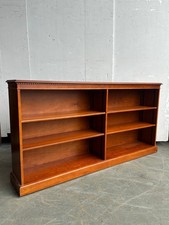 Yew wood open bookcase