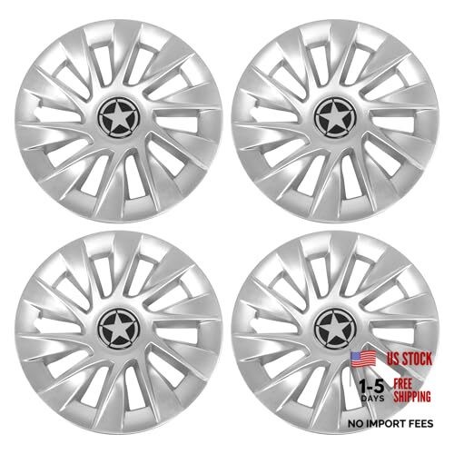 Wheel hub caps - 8'',