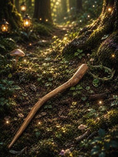 Oak king forest hand - oak, carved