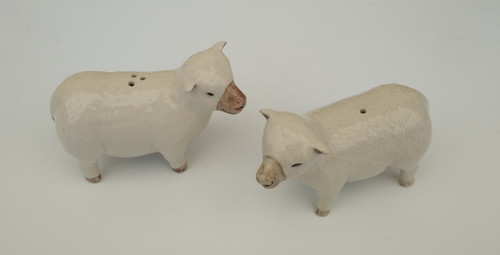 Quail pottery sheep cruet - quail,