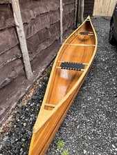 16’ Handmade Cedar Canoe with paddles and varnish 