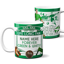 Personalised Football Mug Glasgow Celtic Fan Vintage Retro Cup Dad Gift VFM23