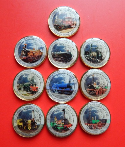 Historic railroad engines - railroad,