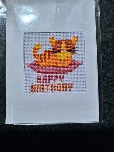Hand made cross - stitch, cards