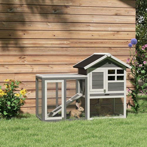 Rabbit hutch outdoor bunny - rabbit,