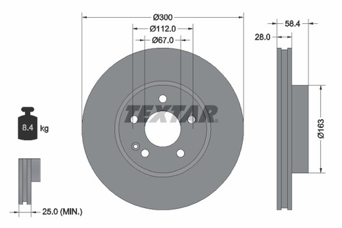 Brake disc front - 1,