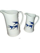 Pair czech ceramic pitchers - czech,