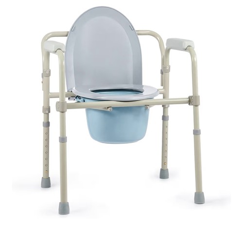 Commode chair folding - folding, portable