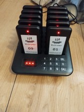 LOUKIENE Restaurant Pager System, 10 Wireless Pagers, Touch Keyboard Calling Cus