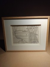 Original framed sketch by