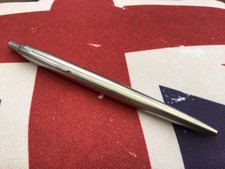 Vintage Parker Jotter Brushed Steel Ballpoint Pen