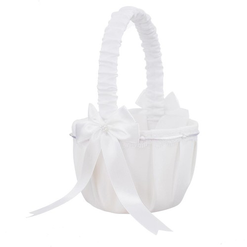 Flower girl basket white - girl,