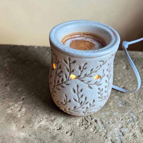 Scentsy stone leaf textured - leaf,