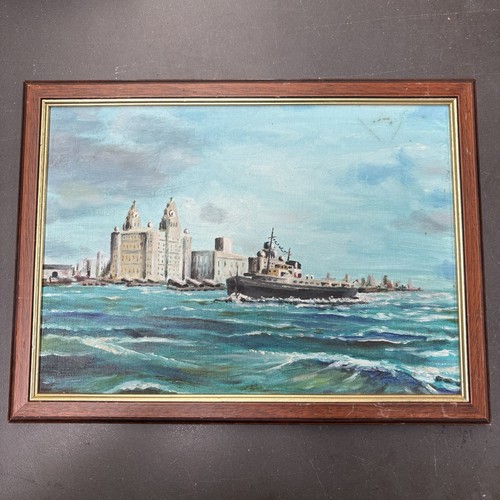 Vintage small oil painting - small,