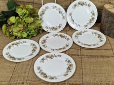 Vintage Royal Standard Bone China Lyndale Side Plates x 6 Autumn Colours