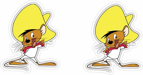 Speedy gonzales stickers - stickers, x2
