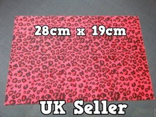 LARGE FURRY FABRIC RED ANIMAL