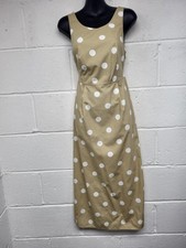 TOPSHOP Beige White Polka Dot