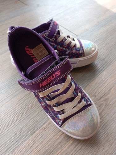 Purple heeleys girls size uk1 - girls,