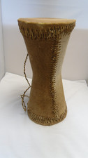 Double Bongo Drum in Original Cowhide Leather