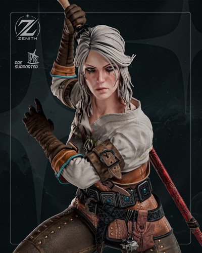 Ciri zenith fan art - ciri, statue