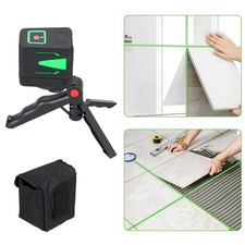 Portable Laser Level with Bright Green Cross Line Self Leveling Measure Tool Kit