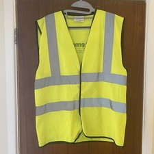 Sleeveless High Vis Safety Vest – Size L, 