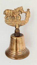 Brass Bell With Horse/Farmer Handle.