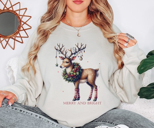 Merry and bright reindeer - merry,