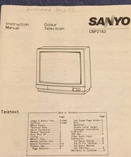 1992 sanyo crt monitor - sanyo, tv