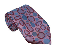 Vintage Keynote Terylene Purple & Blue Textured Abstract Mens Neck Tie