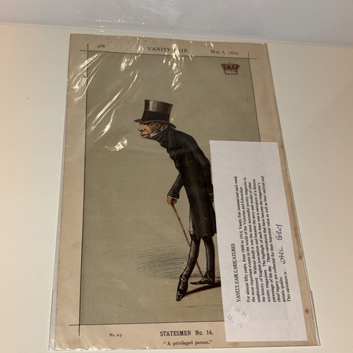 Original vanity fair print - vanity,