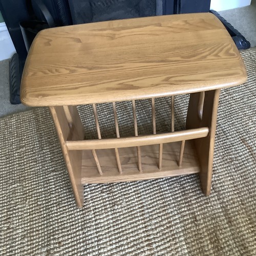 Ercol blonde magazine rack - ercol,