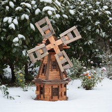 New Wooden Windmill 33.5 inch-85cm Garden Led Outdoor Handmade Patio Christmas
